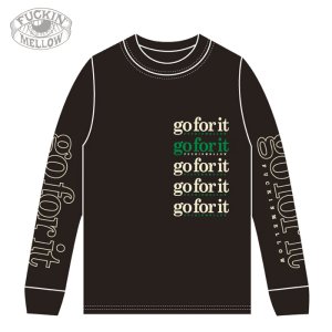 画像1: XLラスト1枚で終了 FUCKIN' MELLOW ｘ PICTUREMOUSE / ”go for it” 長袖 Tシャツ BLACK