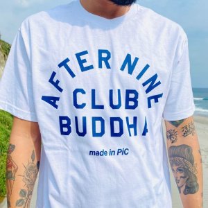 画像2: FUCKIN' MELLOW CLOTHING / "AFTER9 x CLUB BUDDHA" designed by PICTURE MOUSE Tシャツ WHITE