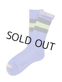 30％OFF ラスト1足で終了 RADIO EVA × ching&co. / EVA-01 NEW SKATER SOCKS PURPLE