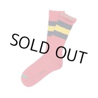 30％OFF ラスト1足で終了 RADIO EVA × ching&co. / アスカ NEW SKATER SOCKS RED