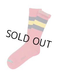 30％OFF ラスト1足で終了 RADIO EVA × ching&co. / アスカ NEW SKATER SOCKS RED