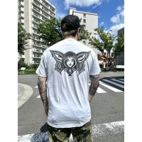 Lサイズラスト2枚で終了 LONGBEACH DUB ALLSTARS / Butterfly 半袖 Tシャツ WHITE