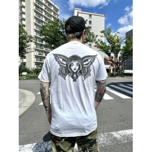 画像1: Lサイズラスト2枚で終了 LONGBEACH DUB ALLSTARS / Butterfly 半袖 Tシャツ WHITE