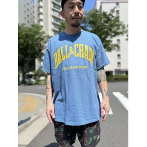 画像2: FUCKIN' MELLOW CLOTHING / Long Beach Posse artwork by PICTURE MOUSE 半袖 Tシャツ INDIGO BLUE