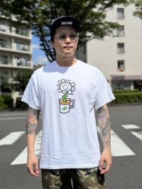 売り切れ次第廃番 OAKLAND COFFEE WORKS / FLOWER POT Tシャツ WHITE