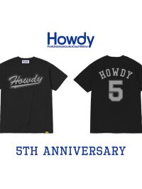 HOWDY / No.5 Tシャツ ブラック