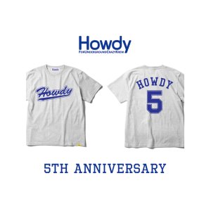 画像1: HOWDY / No.5 Tシャツ アッシュ