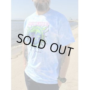 画像1: 送料無料 カリフォルニア買付アイテム XLサイズラスト1枚で終了  SUBLIME / Sky Blue Tie Dye 40 Oz. To Freedom Tシャツ