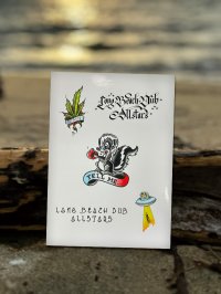 LONG BEACH DUB ALLSTARS / Tattoo Flash Artwork by Opie Ortiz ステッカーパック 