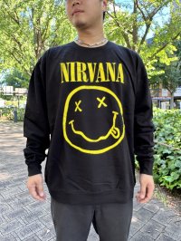 送料無料 NIRVANA / Yellow Happy Face スウェット