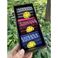 ラスト1箱で終了 NIRVANA / Smile Logo オリジナルボックス入り 靴下3足セット