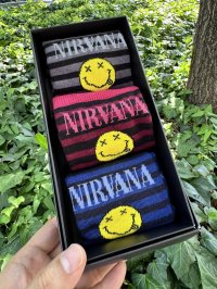 ラスト1箱で終了 NIRVANA / Smile Logo オリジナルボックス入り 靴下3足セット