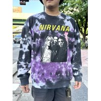 送料無料 NIRVANA / Flipper タイダイスウェット