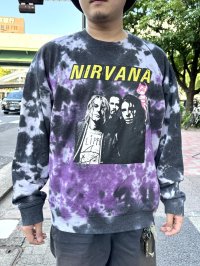 送料無料 NIRVANA / Flipper タイダイスウェット