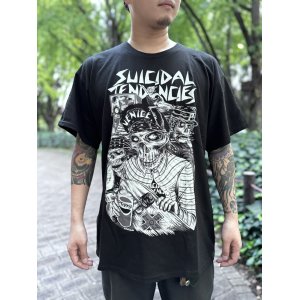 画像1: SUICIDAL TENDENCIES / Skater Skull Tシャツ ブラック