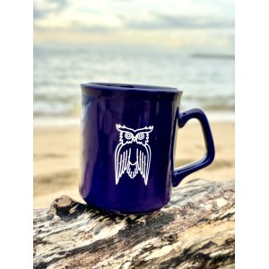 画像1: 送料無料 3個限定入荷 JAMES COFFEE / 10 oz. Cobalt Owl マグカップ