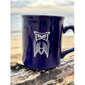 画像3: 送料無料 3個限定入荷 JAMES COFFEE / 10 oz. Cobalt Owl マグカップ