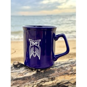 画像2: 送料無料 3個限定入荷 JAMES COFFEE / 10 oz. Cobalt Owl マグカップ