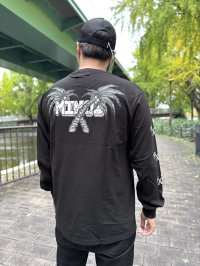 送料無料 Lサイズ限定1枚のみ MINOS / X Palm Tree 長袖Ｔシャツ ブラック