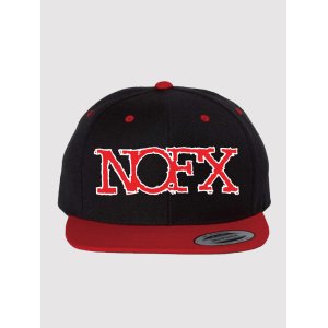 画像1: 12月11日23:59分締切 予約注文 送料無料 NOFX / Logo スナップバックキャップ ブラック/レッド