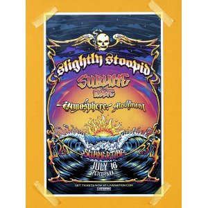 画像1: SUBLIME DJ PRODUCT 買い付けアイテム 6枚限定 Slightly Stoopid Summer Time 2023 Tour ポスター (43センチx28センチ)