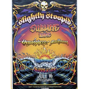 画像2: SUBLIME DJ PRODUCT 買い付けアイテム 6枚限定 Slightly Stoopid Summer Time 2023 Tour ポスター (43センチx28センチ)