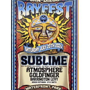 画像2: SUBLIME DJ PRODUCT 買い付けアイテム 2枚限定 SAN DIEGO BAYFEST / 2024 ポスター (43センチx28センチ)