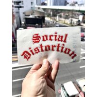 SOCIAL DISTORTION / Gothic Logo カッティングステッカー レッド