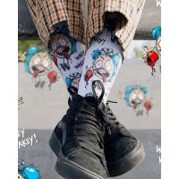 ラスト1足で終了 MERGE4 SOCKS / STIVE CABALLERO - Wakey Wakey ソックス