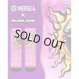 画像1: ラスト1足で終了 MERGE4 SOCKS / SUBLIME - SUBLIME SUN PINK FOR WOMEN ソックス