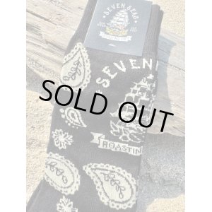 画像2: 1足分のみ入荷 SEVEN SEAS ROASTING CO / PAISLEY ORIGINAL ソックス ブラック