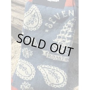 画像3: ラスト1足でSOLDOUT SEVEN SEAS ROASTING CO / PAISLEY ORIGINAL ソックス ネイビー