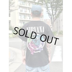 画像2: 送料無料 カリフォルニア買付アイテム Mサイズラスト1枚で終了 NIRVANA / Floral Smiley Tシャツ