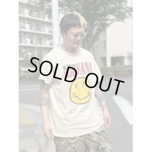 画像1: 送料無料 カリフォルニア買付アイテム XLラスト1枚で終了 NIRVANA / Smiley Face Tシャツ