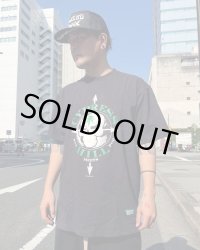 Lサイズラスト1枚で終了 送料無料 CYPRESS HILL x POT MEETS POP / Skull & Compass Tシャツ BLACK