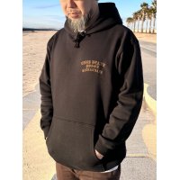 20%OFF 送料無料 FUCKIN' MELLOW CLOTHING / Long Beach Posse プルオーバーパーカー BLACK/BROWN