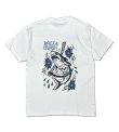 画像2: Mサイズラスト1枚で終了 FUCKIN' MELLOW CLOTHING / "KARMA SHARK" designed by illsynapse Tシャツ WHITE (2)