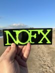 画像1: NOFX / Logo ステッカー GREEN (1)