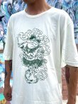 画像4: Lサイズラスト1枚で終了 DGWD / GREEN CITRUS FROG 半袖Tシャツ artwork by HORIMATSU (4)
