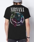 画像9: 送料無料 カリフォルニア買付アイテム Mサイズラスト1枚で終了 NIRVANA / Floral Smiley Tシャツ (9)