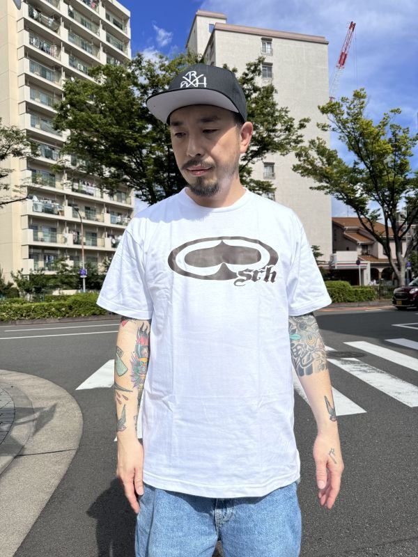 画像1: SRH / NEW SPADE CLASSIC Tシャツ WHITE (1)