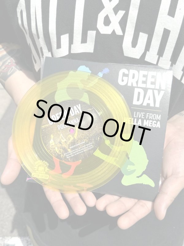 画像1: ラスト1枚でSOLDOUT 10枚限定入荷 在庫無くなり次第廃盤 OAKLAND COFFEE WORKS / GREEN DAY 限定版 Live From Hella Mega 7インチ カラーレコード YELLOW (1)