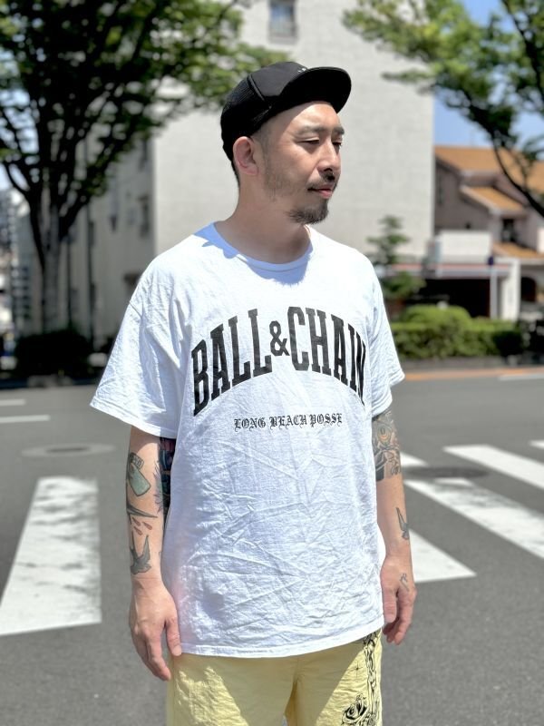 画像1: FUCKIN' MELLOW CLOTHING / Long Beach Posse artwork by PICTURE MOUSE 半袖 Tシャツ WHITE (1)