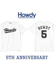 画像1: HOWDY / No.5 Tシャツ ホワイト (1)