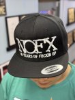 画像2: 送料無料 ラスト1枚で終了 NOFX / 40 YEARS OF F'N UP スナップバックキャップ (2)