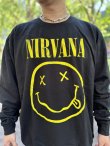 画像3: 送料無料 NIRVANA / Yellow Happy Face スウェット (3)