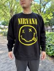 画像1: 送料無料 NIRVANA / Yellow Happy Face スウェット (1)