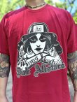 画像4: LONG BEACH DUB ALLSTARS / Tattoo Girl Artwork by Opie Ortiz Tシャツ レッド (4)