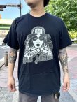 画像1: LONG BEACH DUB ALLSTARS / Tattoo Girl Artwork by Opie Ortiz Tシャツ ブラック (1)