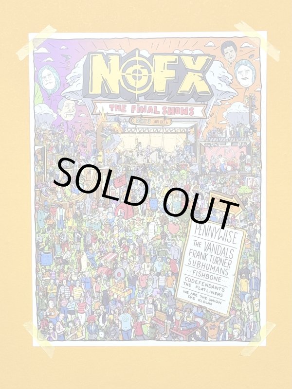 画像1: 送料無料 9枚限定入荷 NOFX / Where's NOFX Day3 ポスター (1)